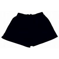 OMEGA 100% POLYESTER SHORTS BLACK