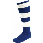 EURO SOCKS ROYAL/WHITE HOOPS