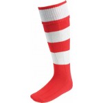 EURO SOCKS SCARLET/WHITE HOOPS