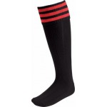 EURO SOCKS  BLACK/3 SCARLET 