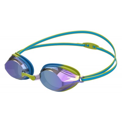 SPEEDO GOGGLES VENGEANCE MIRROR JUNIOR P.BLUE - ACID LIME