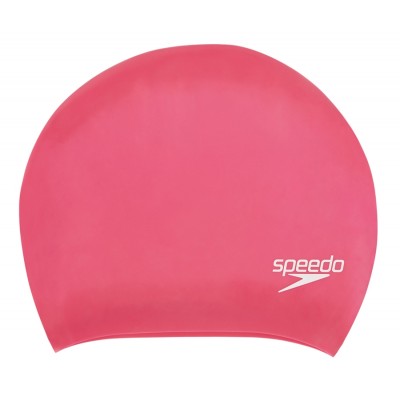 SPEEDO SWIM CAP LONG HAIR ADULTS PINK