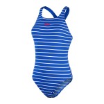 SPEEDO  COSTUME LADIES PRINTED MEDALIST BLUE/WHITE