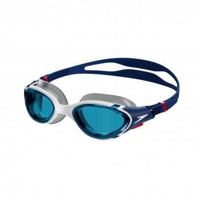 SPEEDO GOGGLES BIOFUSE MENS 2.0 BLUE/WHITE/RED