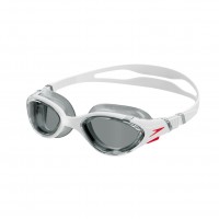 SPEEDO GOGGLES BIOFUSE MENS 2.0 WHITE/RED/SMOKE