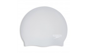 2024 SPEEDO SWIM CAP LONG HAIR ADULTS SILVER/WHITE