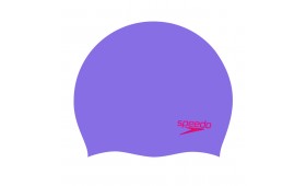 2024 SPEEDO SILICONE CAP JUNIOR PURPLE/RED