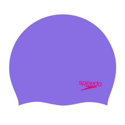 2024 SPEEDO SILICONE CAP JUNIOR PURPLE/RED