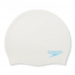 2024 SPEEDO SILICONE CAP JUNIOR WHITE/BLUE