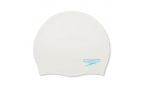 2024 SPEEDO SILICONE CAP JUNIOR WHITE/BLUE