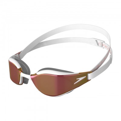 SPEEDO GOGGLES FASTSKIN ADULT HYPER ELITE MIRROR WHITE/GOLD