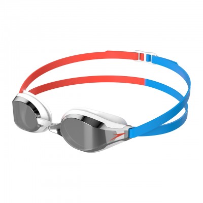 SPEEDO GOGGLES FASTSKIN ADULT SPEEDSOCKET 2 MIRROR  RED/BLUE