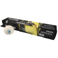 TABLE TENNIS BALLS LION 3* WHITE