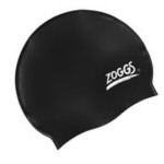 ZOGGS SILICONE CAP PLAIN BLACK ( 300771 )