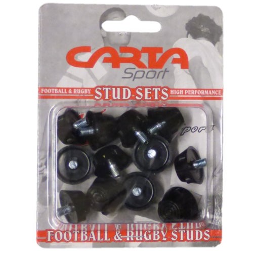 RUBBER FOOTBALL STUDS (BLISTER PACK OF 12)