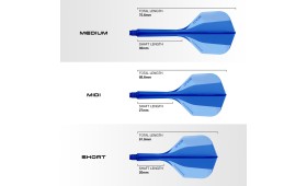 HARROWS SOLO FLIGHT AND SHAFT MEDIUM 6 -BLUE