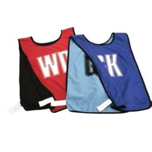 ZZ REVERSIBLE MESH NETBALL BIBS RED/BLACK (set of 7)