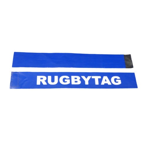 RUGBY TAG BELT BLUE (2 TAGS + 1 VELCRO BELT)